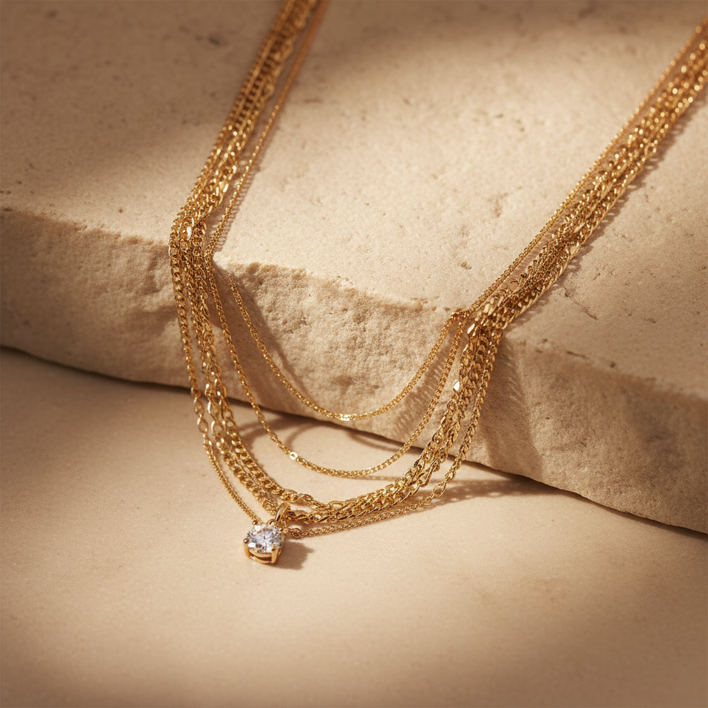 Layered Diamond Necklace