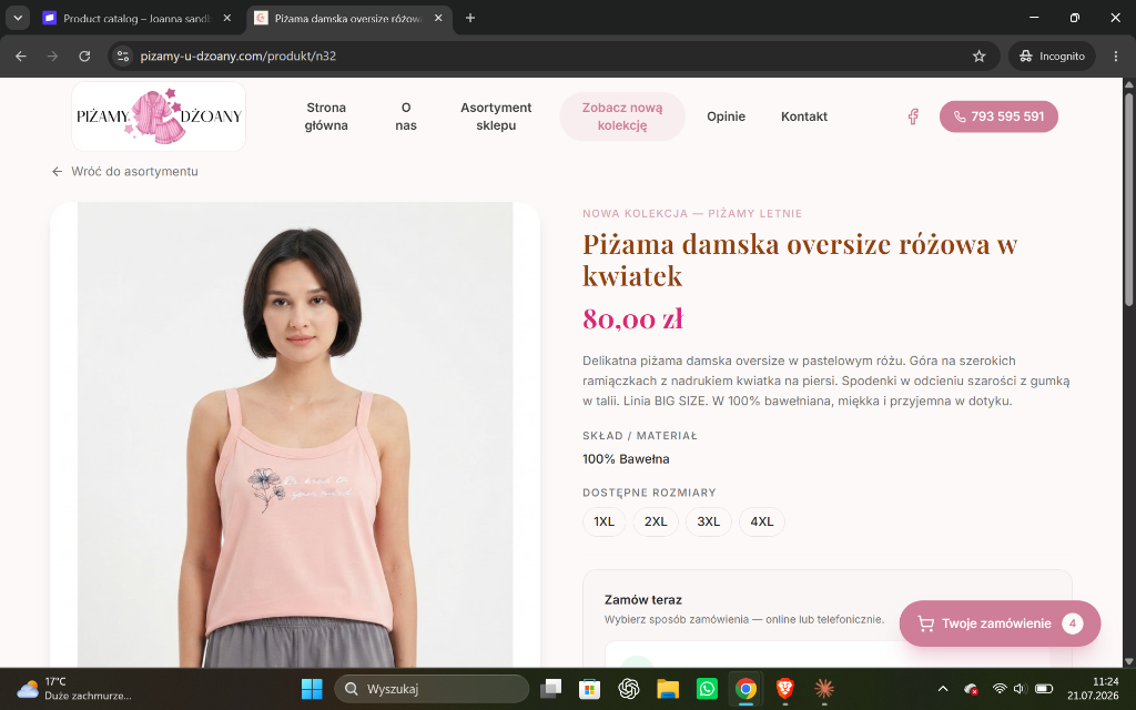 Piżamy Dżoany