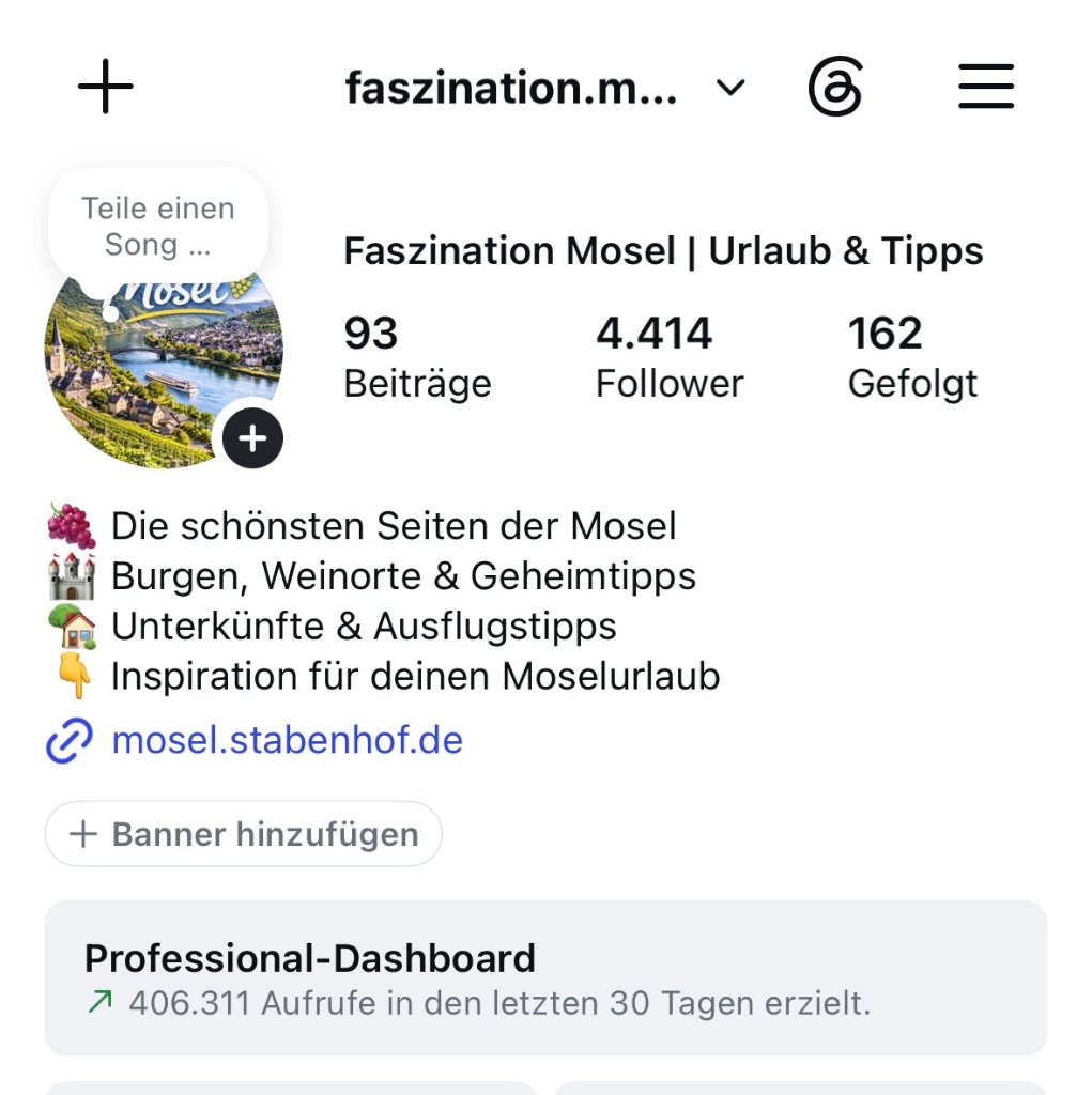 @faszination.mosel Instagram Profil