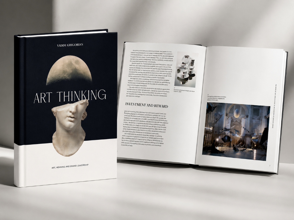 Art Thinking book cover and interior spread