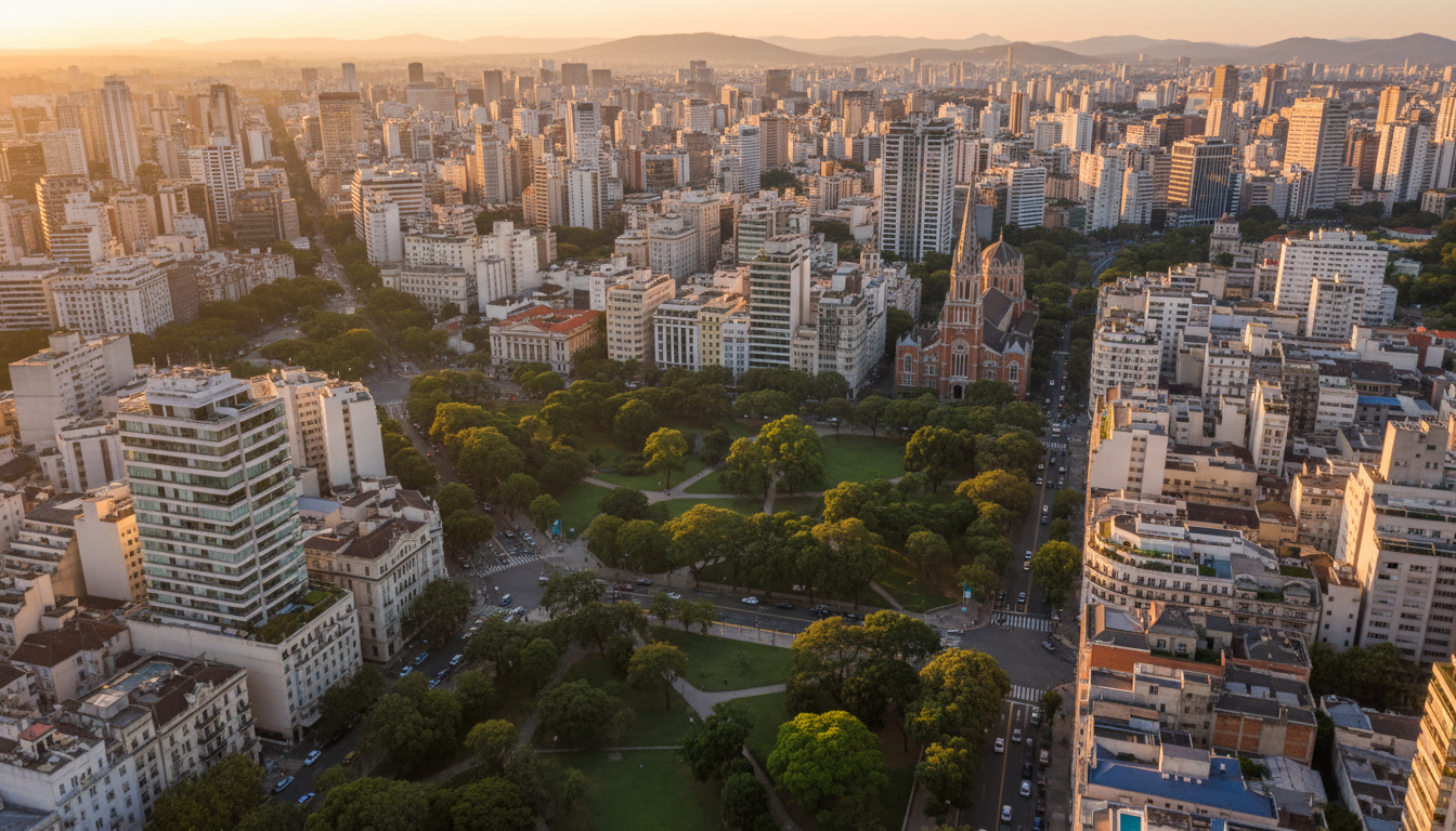 Vista aérea de Santa Cecília