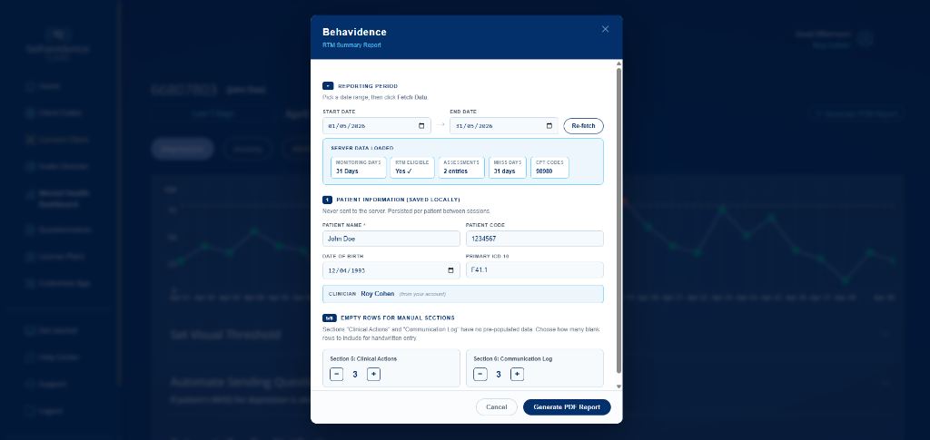 RTM Report Generator