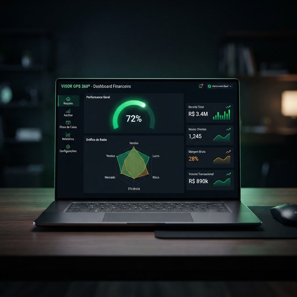 Visor GPS 360º — painel de diagnóstico empresarial