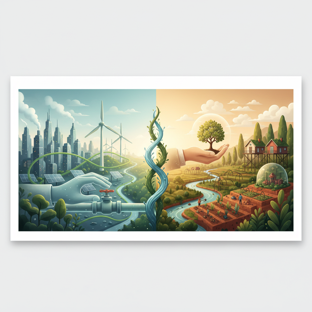Illustration for "Resilience in a Warming World: Why Adaptation Matters as Much as Mitigation"