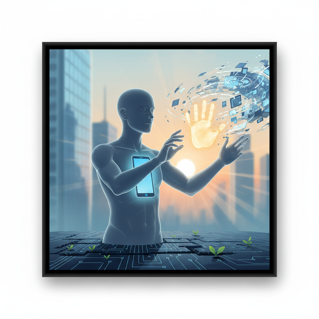 Illustration for "The Sensory Void: Why Haptic Health Matters in a Digital Age"