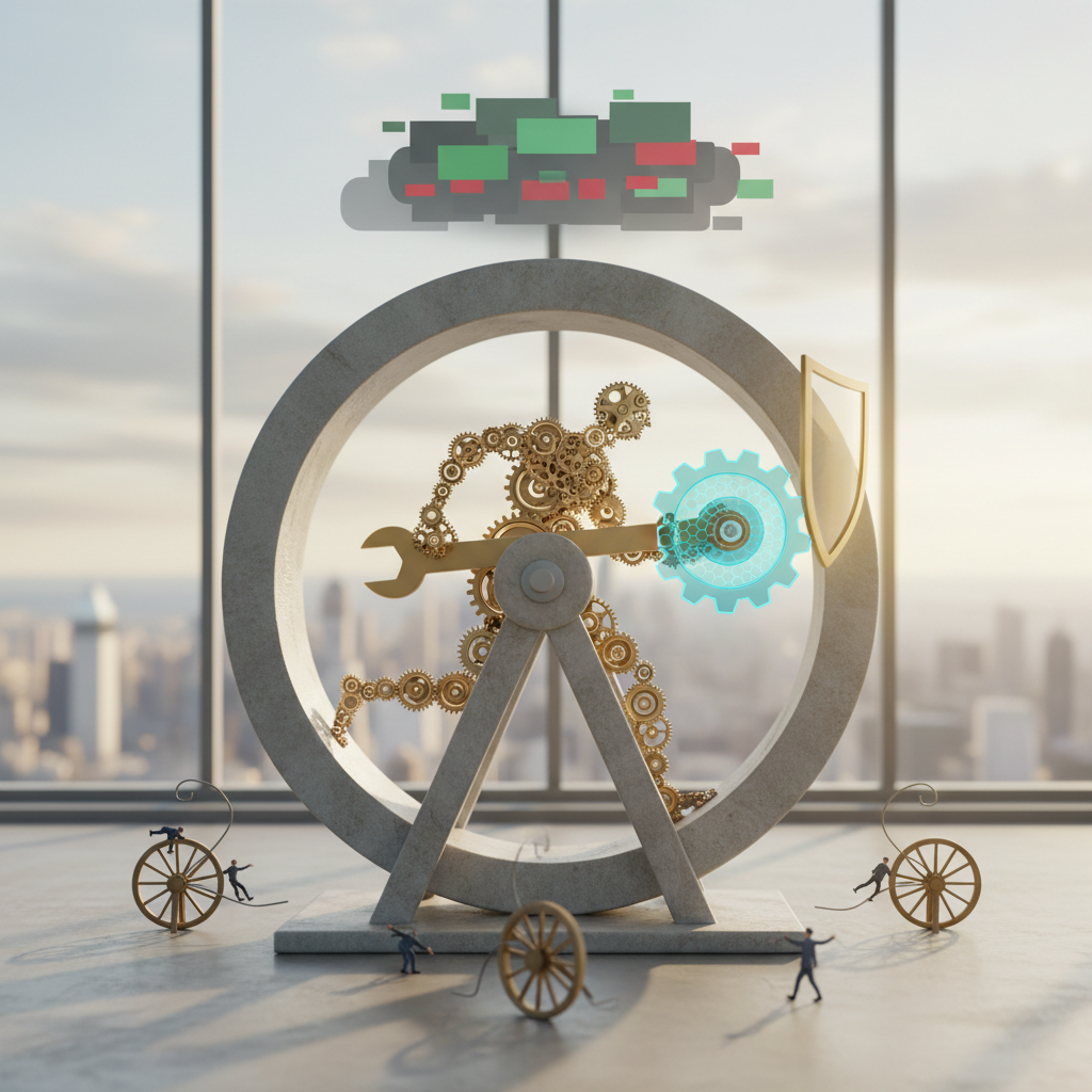 Illustration for "Securing Your Status: The Strategy of Staying Ahead"
