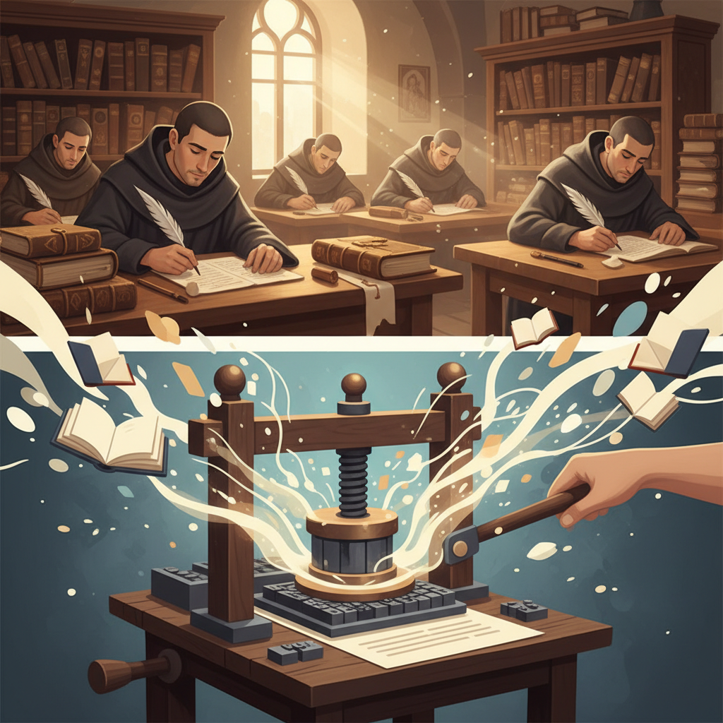 Illustration for "Beyond the Page: How Gutenberg Changed the World"