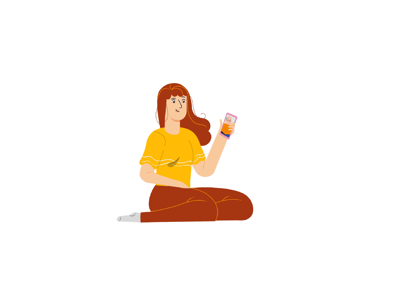 Famille en appel vidéo avec un proche