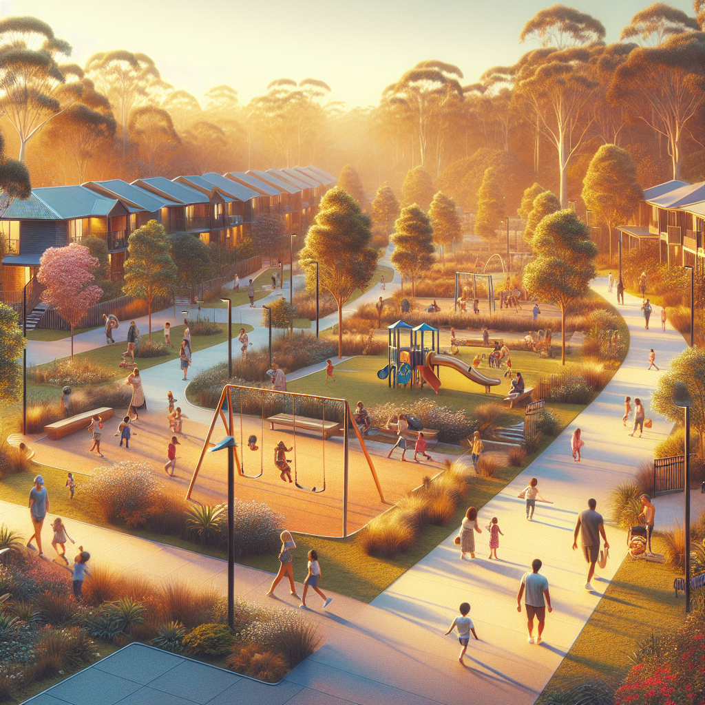 Landscaped community park
