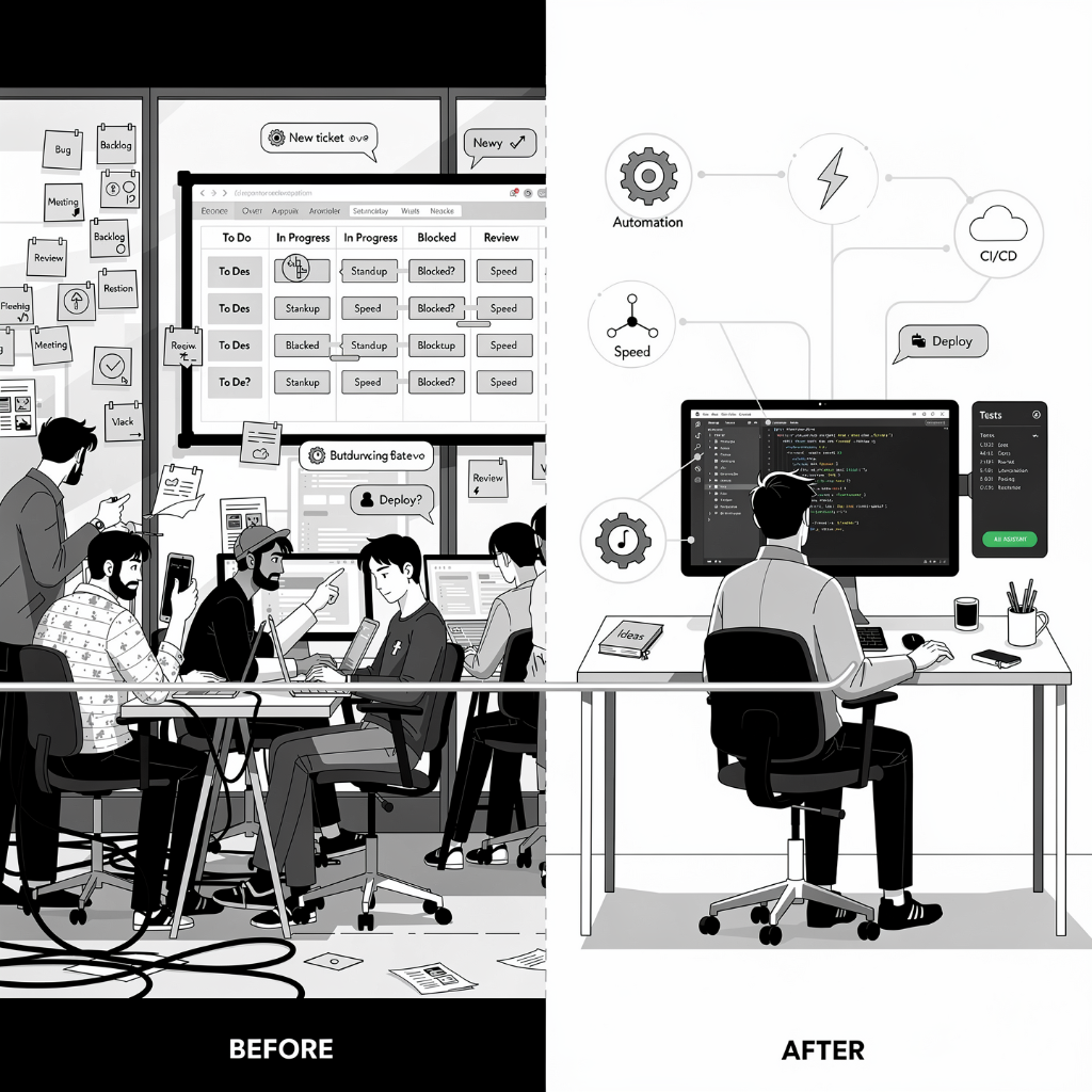 Before and after AI