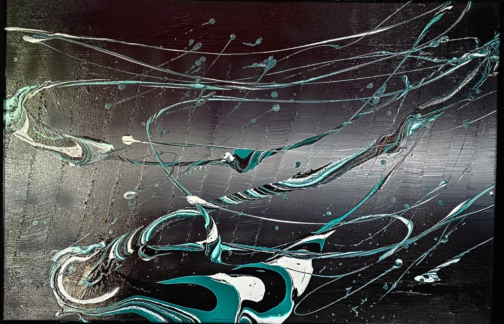 Riding Teal Waves