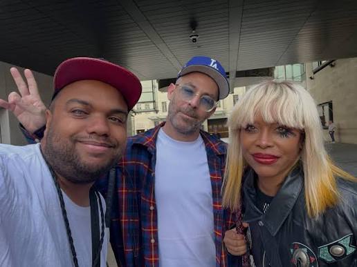 Erykah Badu and The Alchemist — candid behind the scenes
