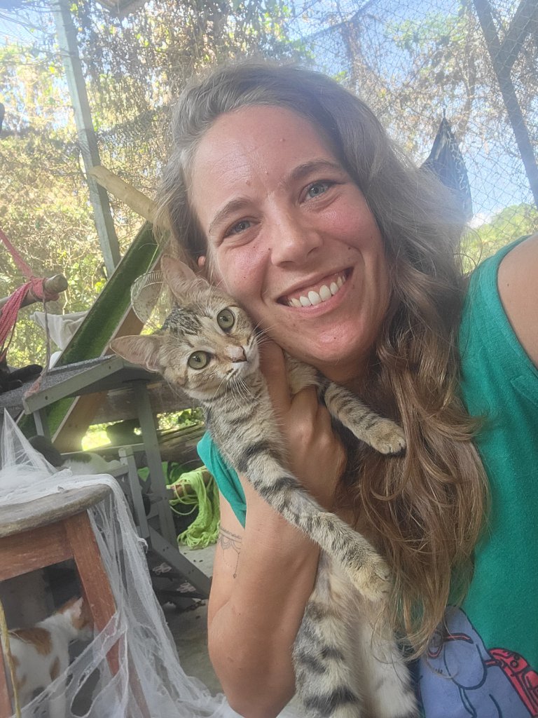 Marlies with a cat
