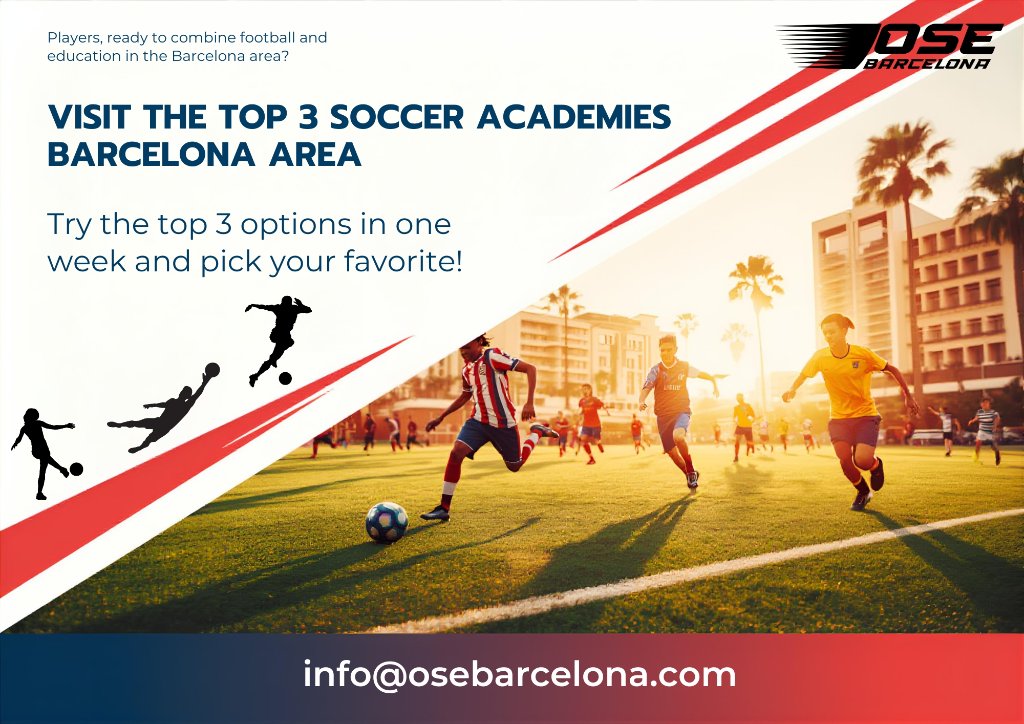 Visit the top 3 football academies in the Barcelona area