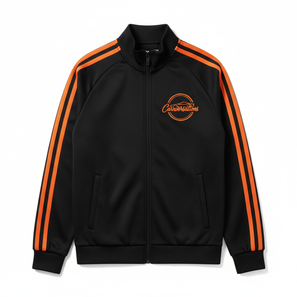 Carnversations Track Jacket - Black/Orange