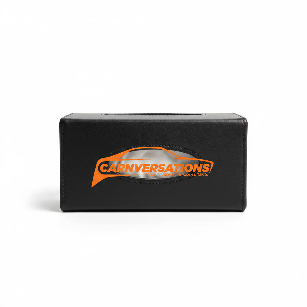 Carnversations Car Tissue Holder - Matte Black