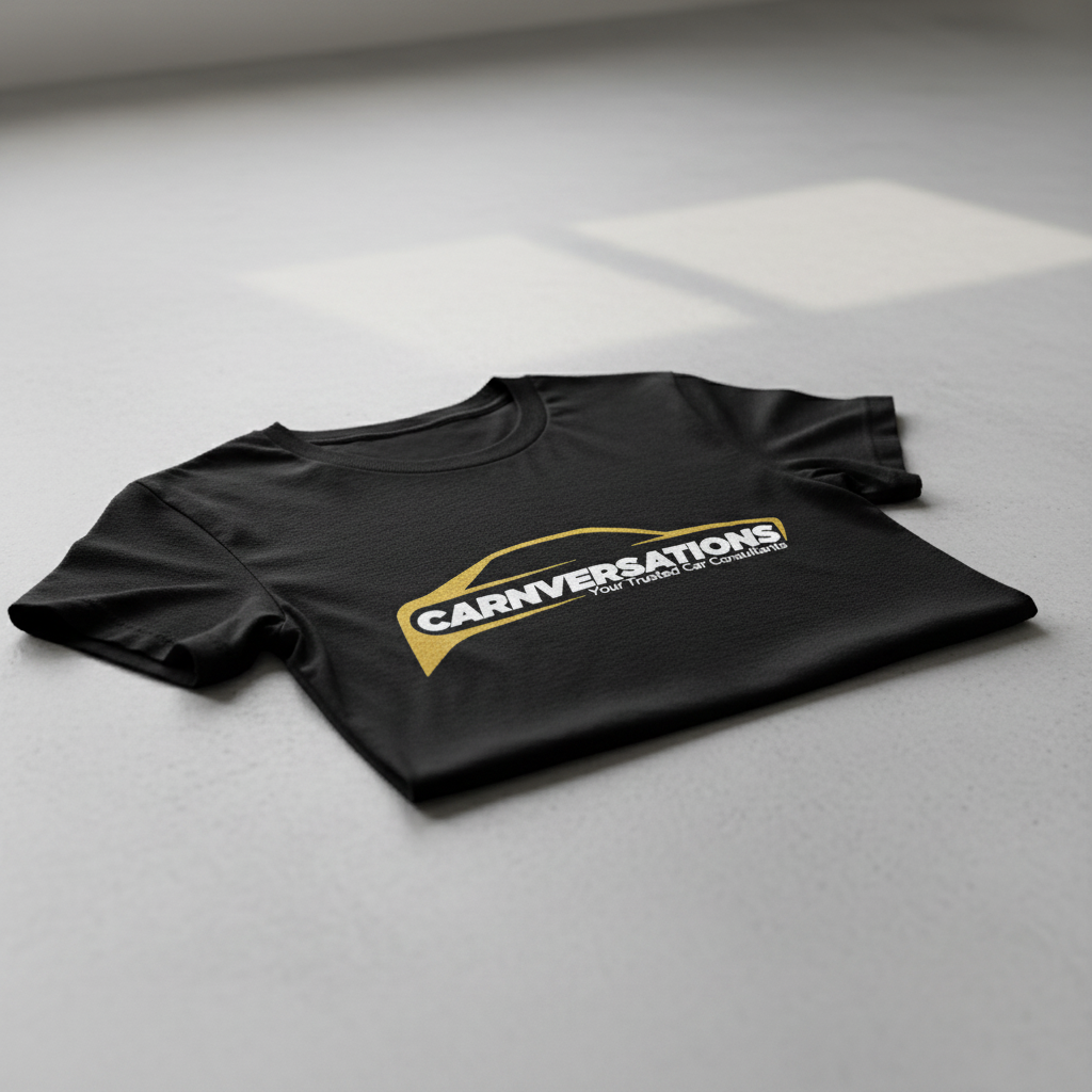 Carnversations Oversized Tee - Black (Orange Logo)