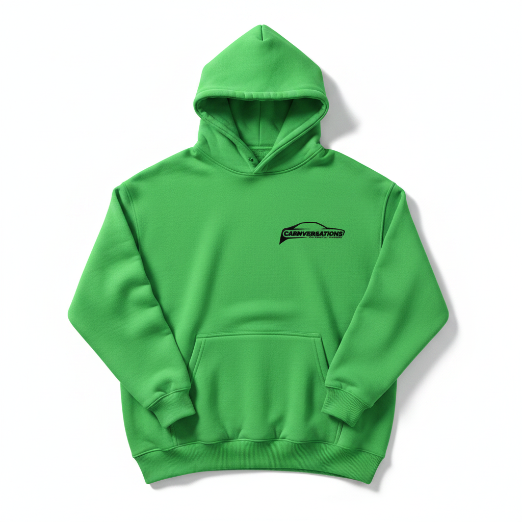 Carnversations Street Hoodie (Neon) - Neon Green/Black