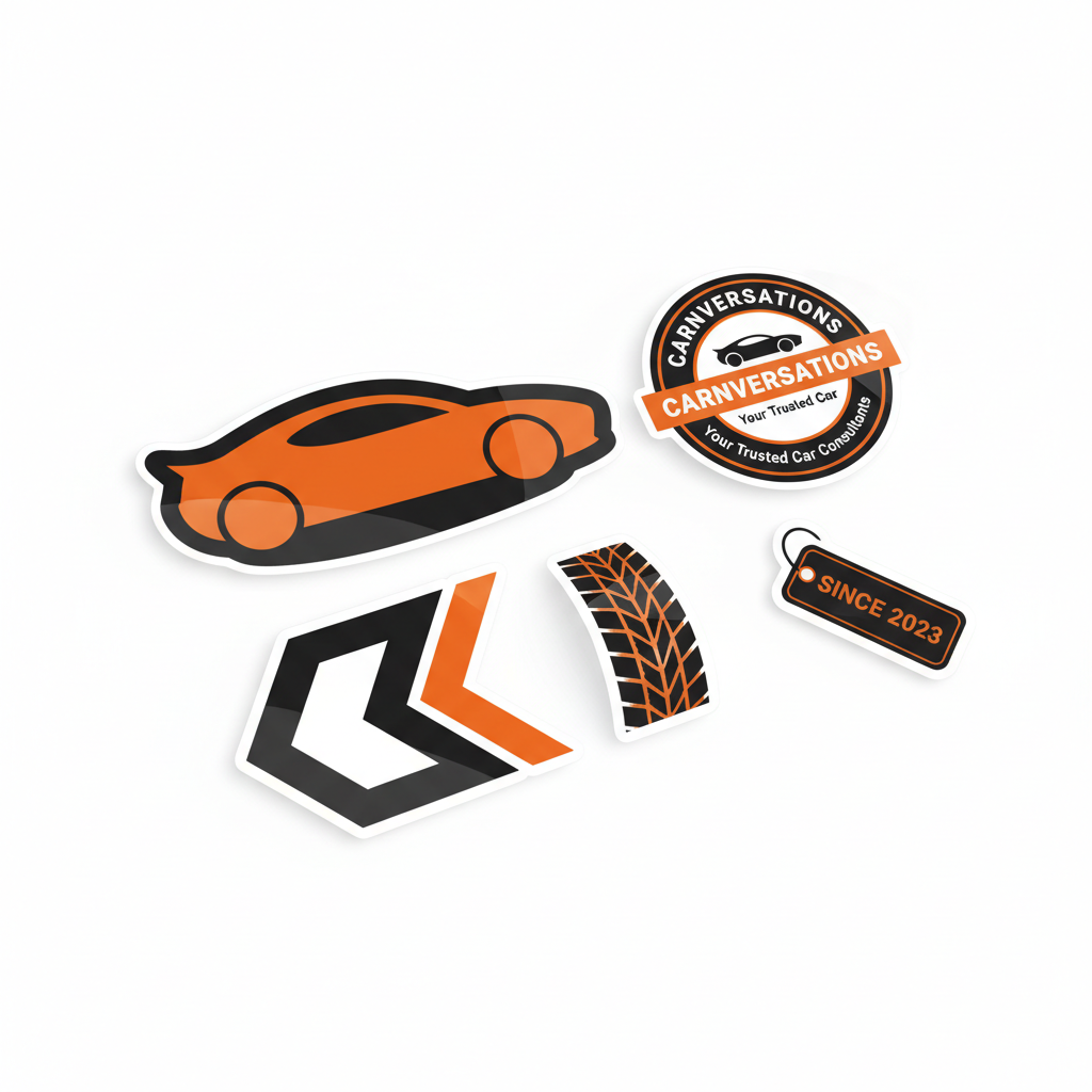 Carnversations Sticker Pack (3pcs) - Orange/Black