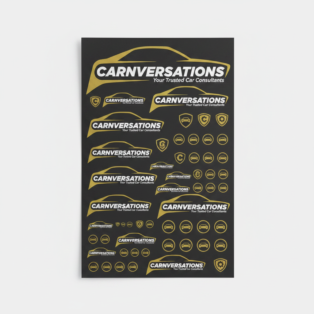 Carnversations Mega Sticker Sheet - Orange/Black