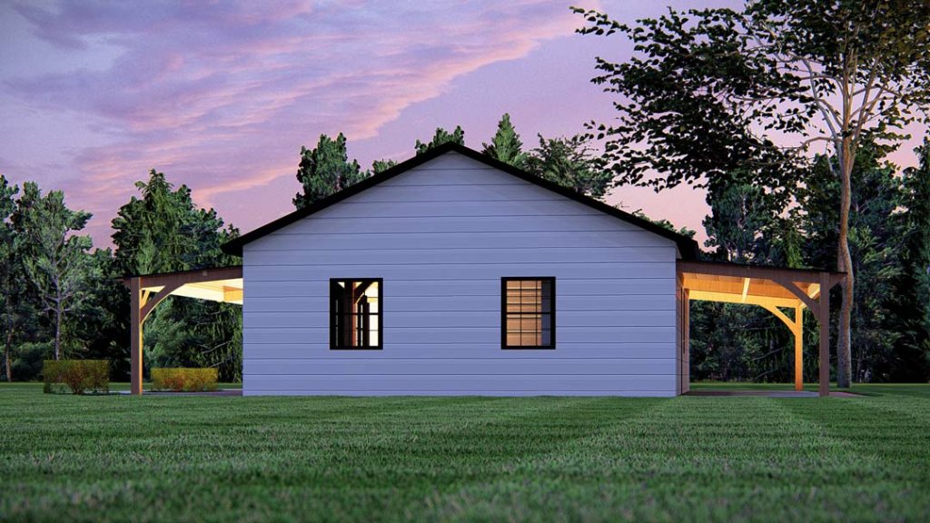 Exterior side view