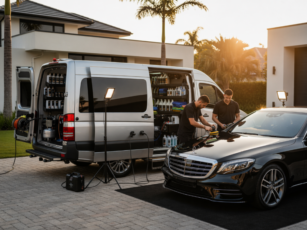 BMV Detailing at work — mobile car valeting Bristol