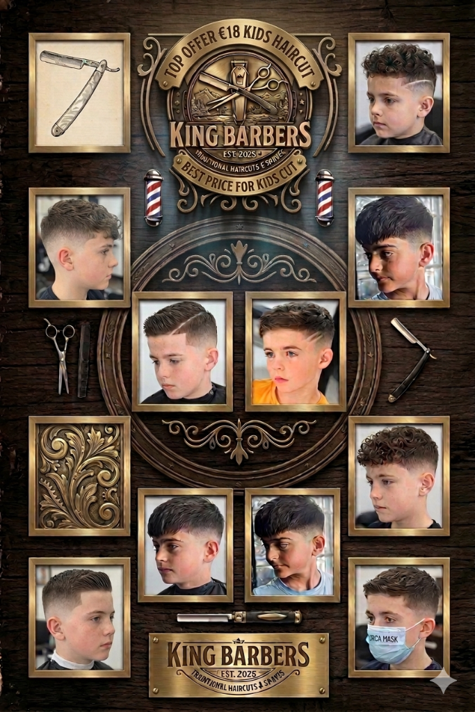 King Barbers Kids Haircut Offer €18