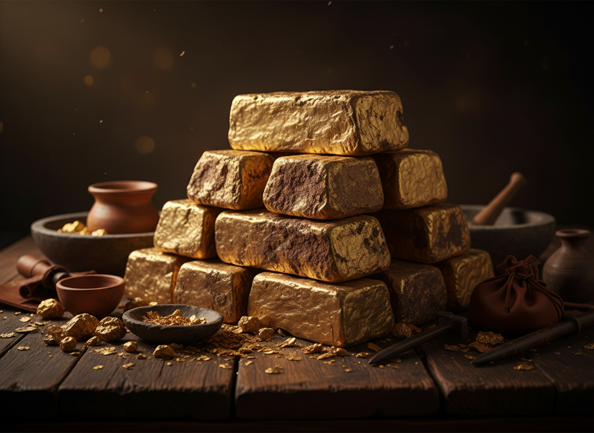 Raw Gold Bars