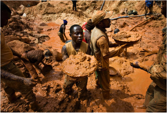 Artisanal and small-scale gold mining operations in Uganda