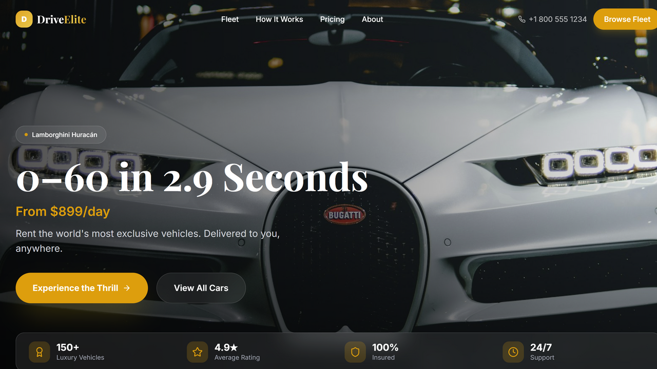 Car Rental  template preview