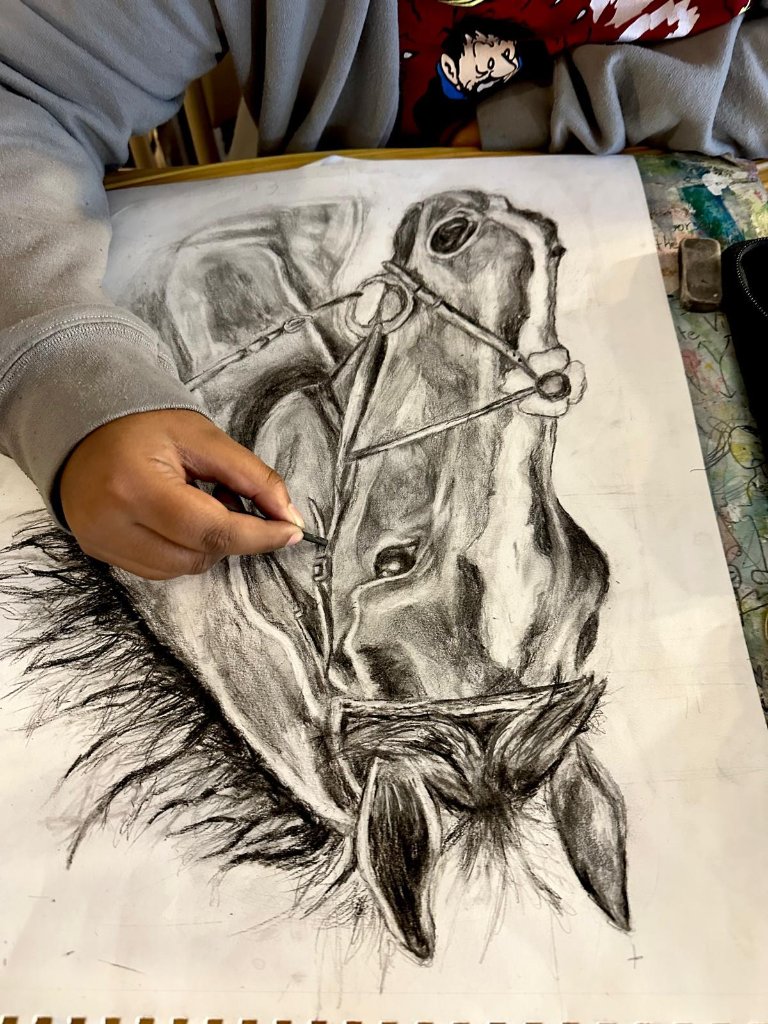 Horse Study Sketch - Progress
