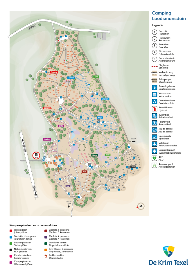 Plattegrond Camping Loodsmansduin