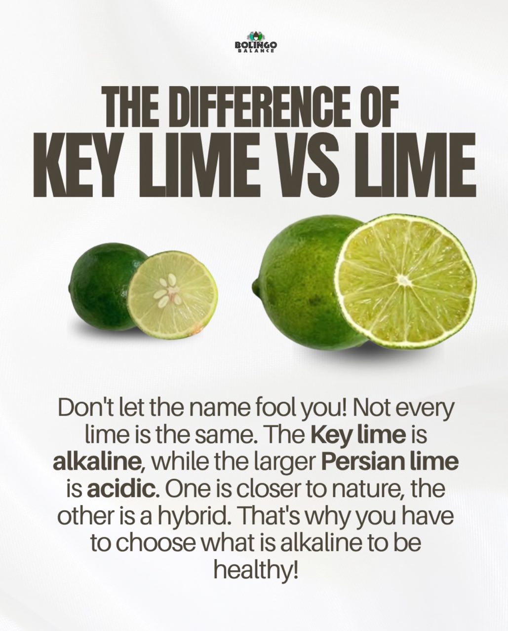 Key Lime vs. Persian Lime comparison