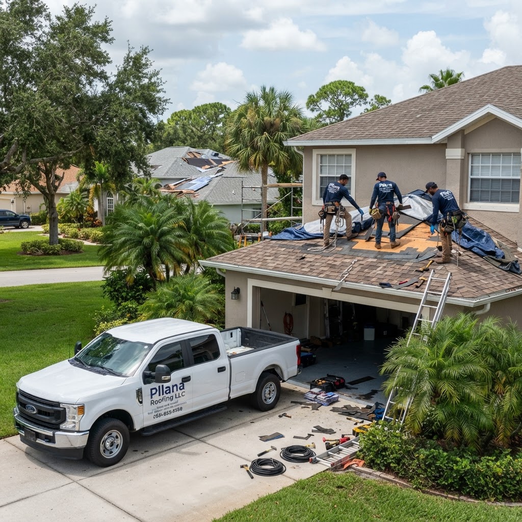 Emergency roof repair steps after a Florida storm — Naples, FL