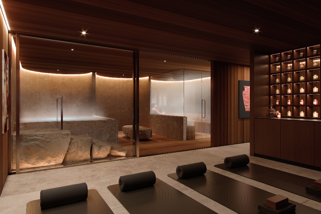 Residents' Retreat with yoga studio, mineral pool and sauna