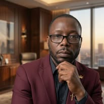 M.J. Evans — Executive Portrait (Burgundy Blazer)