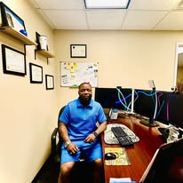Office — Workspace (Blue Polo)