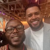 M.J. Evans & Guest — Event Selfie (Conference)