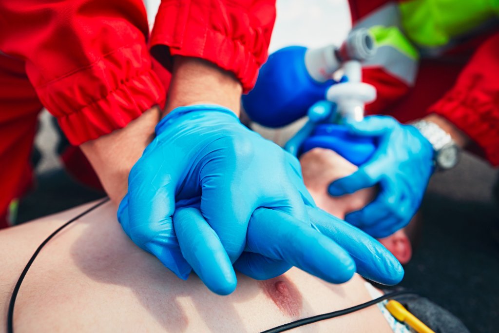 CPR training in progress