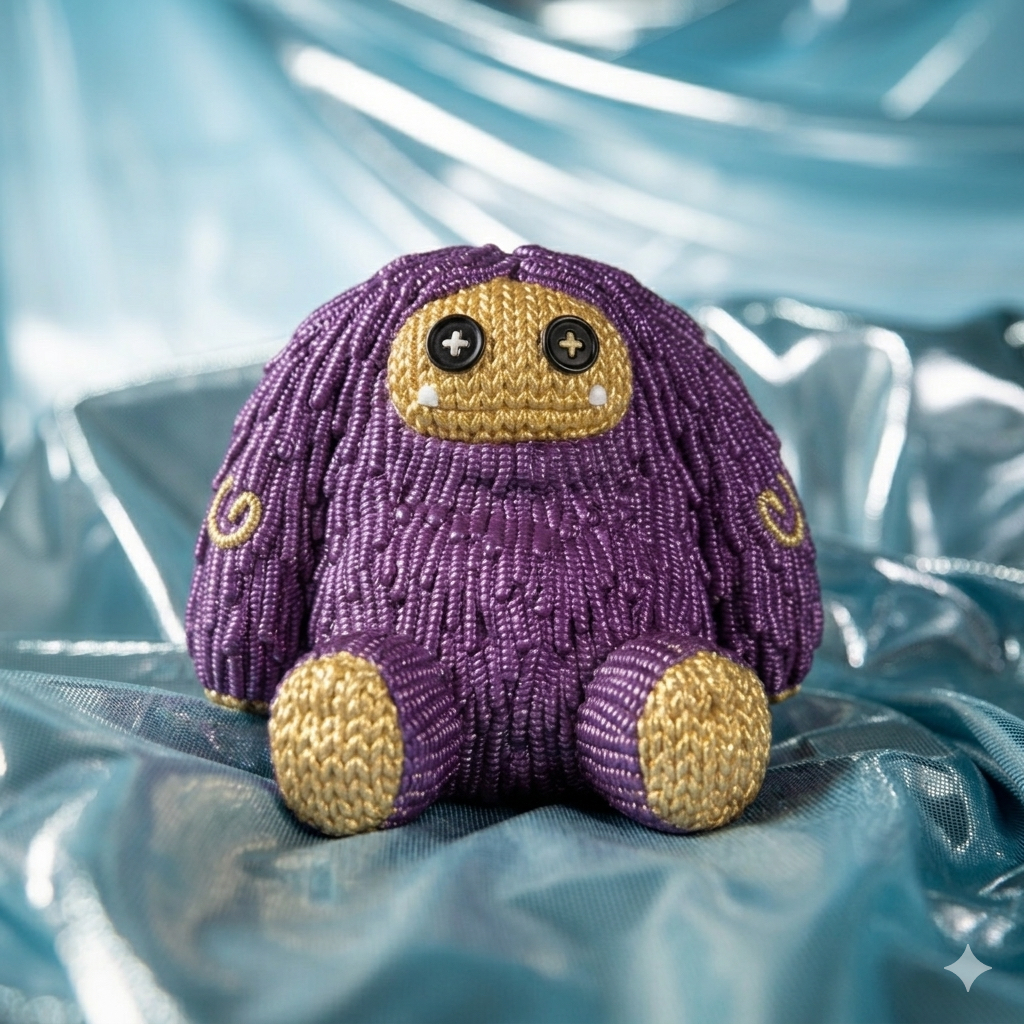 Handmade by Robots x Abominable Toys — X Abominable Toys — Purple & Gold Metallic Chomp #189