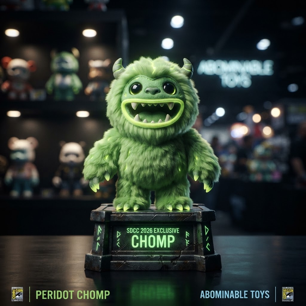 Abominable Toys SDCC 2026 Exclusives: Collect the Peridot Chomp & Designer Toy Grails