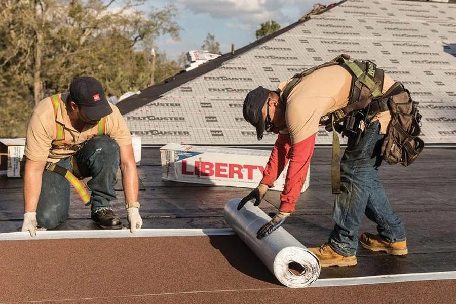 Completed roofing installation project in DFW