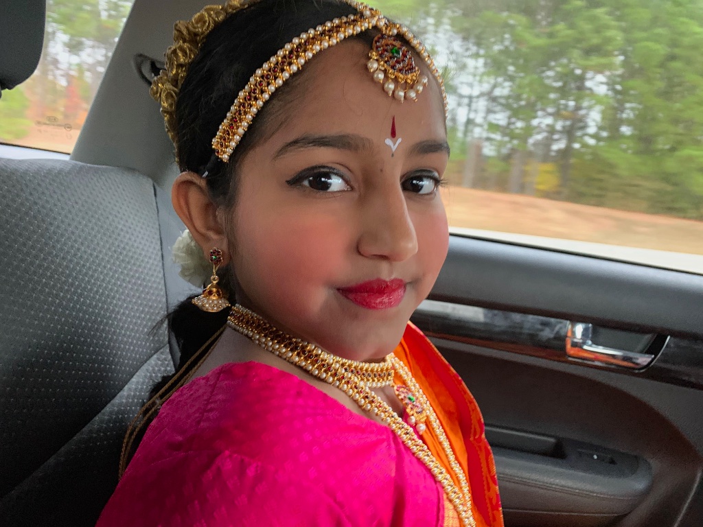 Ready to perform — a young dancer's very first stage moments