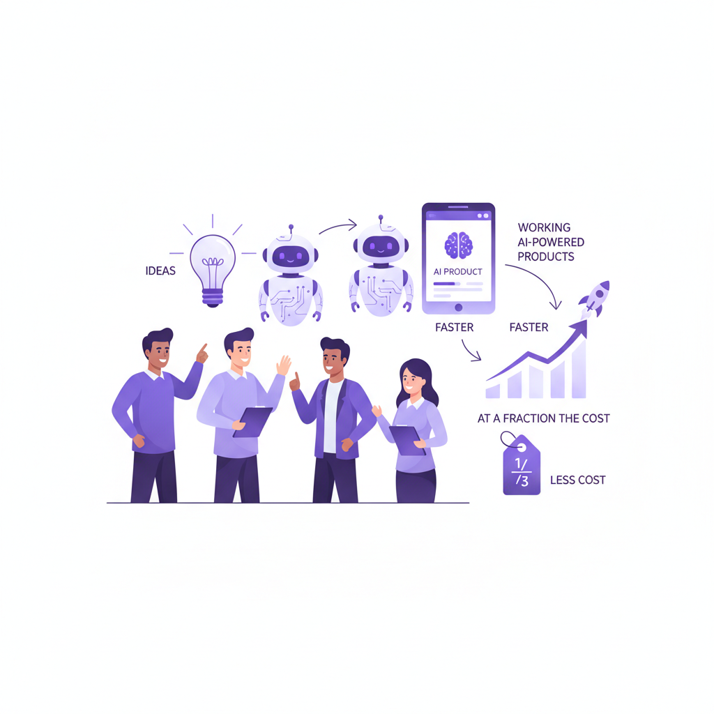 Ambitious team turning ideas into AI-powered products, faster and at lower cost
