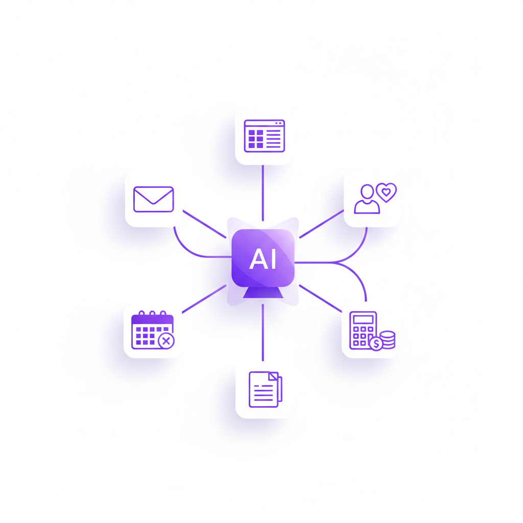 An AI agent connecting business systems