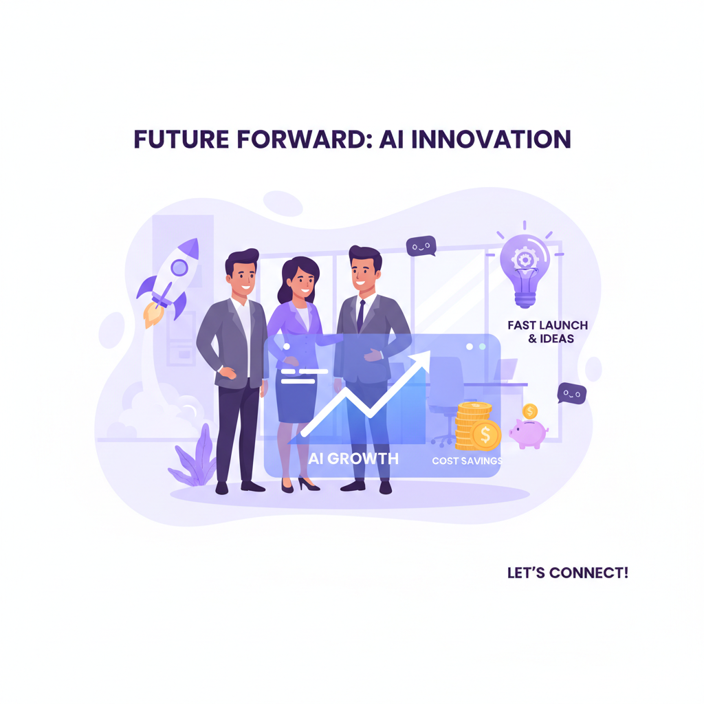 Executive reviewing AI growth and cost opportunities