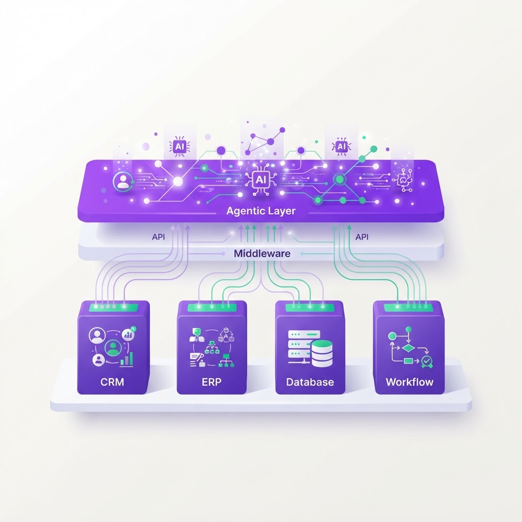 How an agentic platform works across your existing systems