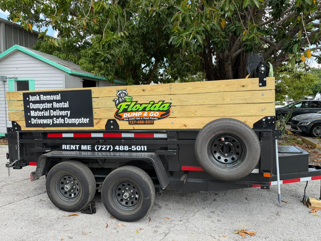 Florida Dump and Go 6x12 dump trailer rental in Clearwater FL