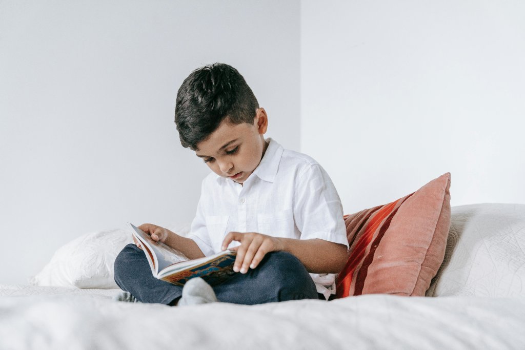 Parent reading with child