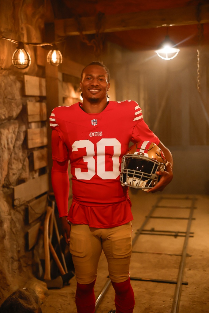 George Odum smiling with helmet